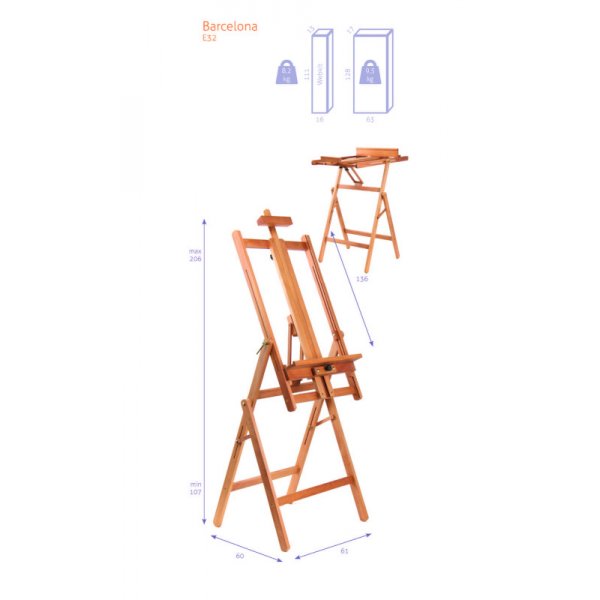 Maalausteline - Studio H-Frame N32 - Barcelona - KIT