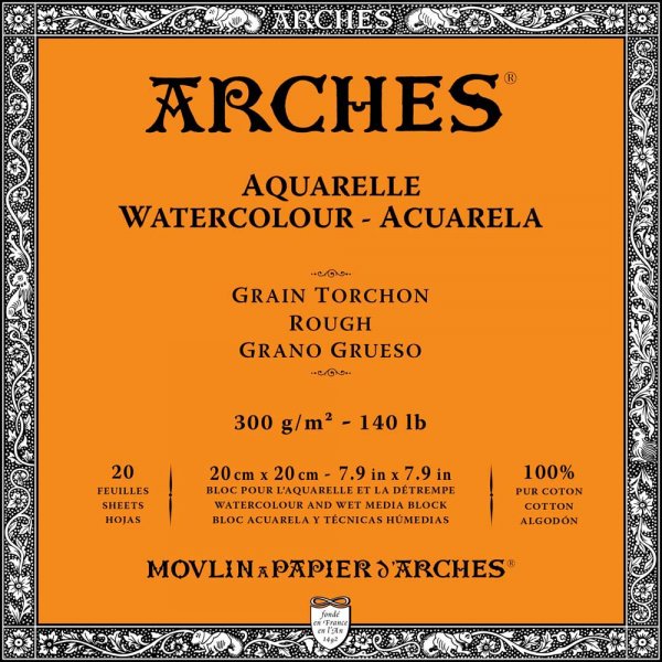 Akvarellilohko Rough grove Arches 300g