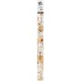 Lahjapaperi - beige - punainen - Poro - 5 m