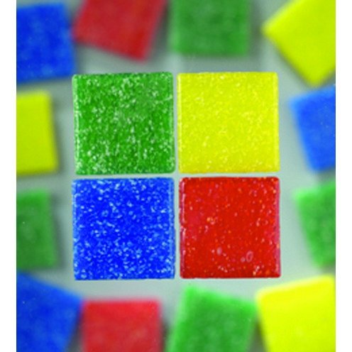 MosaixPro - lasimosaiikki 10 x 10 mm - sekavrit 1 000 g ~ 1 500 kpl.