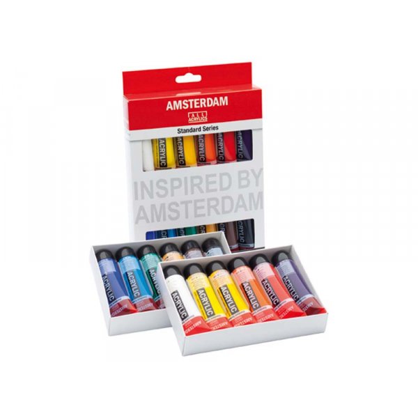 Akryylimaalisarja Amsterdam 20 ml - 12 putkea