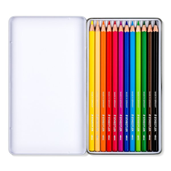 Staedtler 146C värikynät 12 kpl lajitelma - metallikotelo Staedtler 146C värikynät 12 kpl lajitelma - metallikotelo