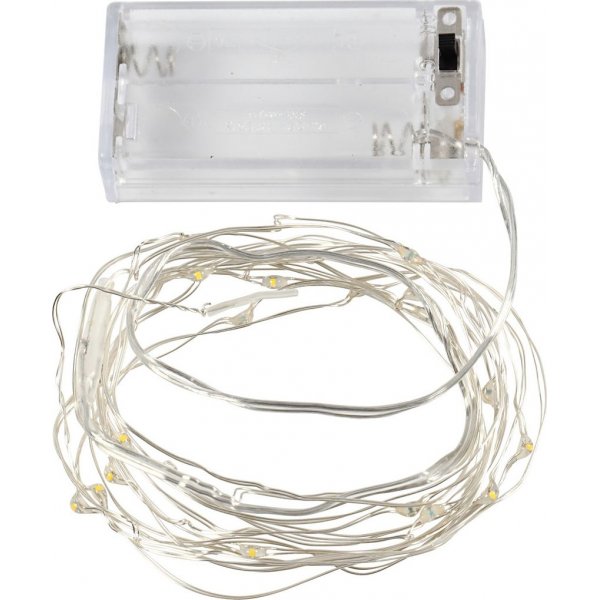 LED-valonauha - hopea - 3,15 m