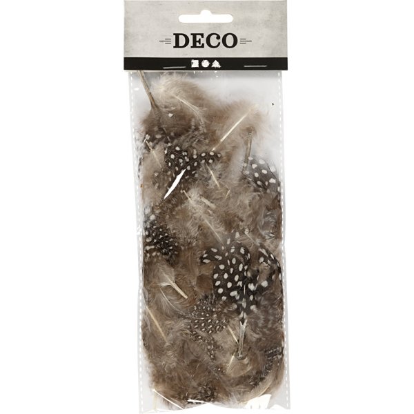 Helmikanan höyhenet - ruskeat - 3 g Helmikanan höyhenet - ruskeat - 3 g