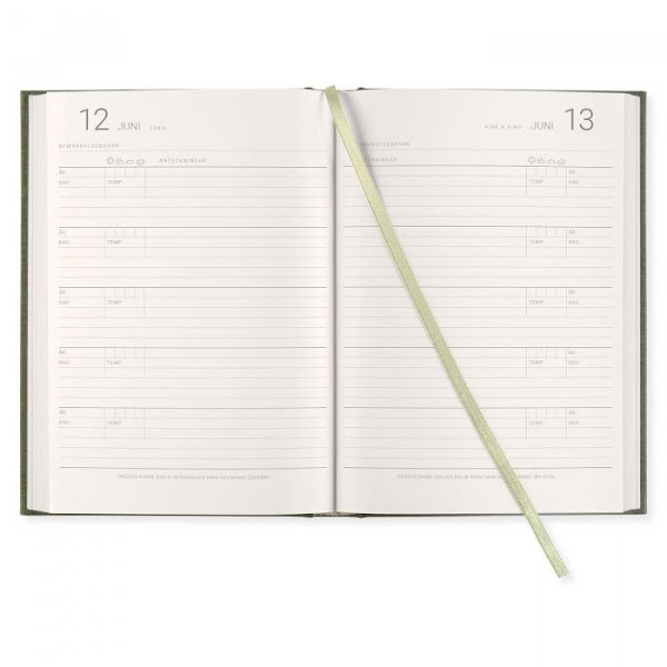 Pivkirja 5-vuotinen tekstiili A5