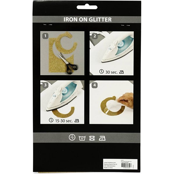 Silityskangas - kulta - glitter - A5