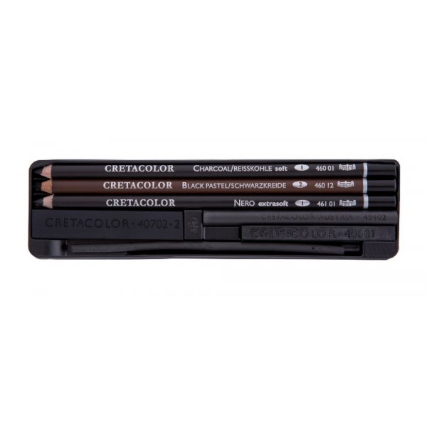 Charcoal setti Cretacolor - 8 osaa