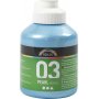 Koulumaali Akryyli - Metalli - vaaleansininen - metallinen - 500 ml