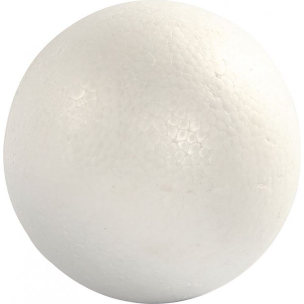 Styroksipallot - valkoinen - 14 -8 cm