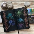 Asiakaskuva Luonnosvihko Sakura Musta paperi 140g 80 arkkia - 13x21 cm