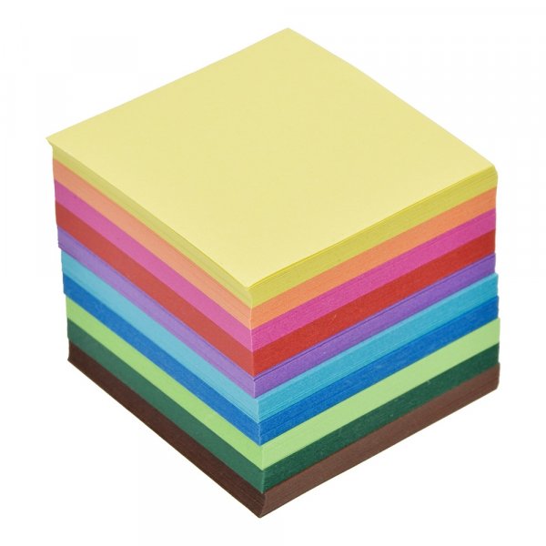 Taitettavat lakanat - Tangrami 10 vri - 5x5 cm / 500 arkkia
