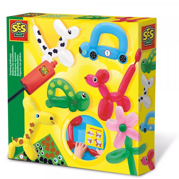 Figuuriilmapalloja tarvikkeineen Figuuriilmapalloja tarvikkeineen