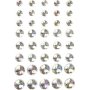 Puolihelmet - kristalli - 40 kpl