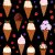 Kuviollinen Trik� 150 cm - J��tel�- ja marjasuklaa