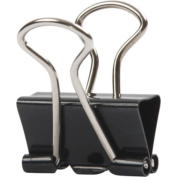 Klipsit - musta - 19 mm - 40 kpl