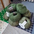 Asiakaskuva DROPS Kid-Silk Uni Color lanka - 25g - Tummanvihreä (19)