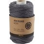 Makramlanka - harmaa - 4 mm - 55 m