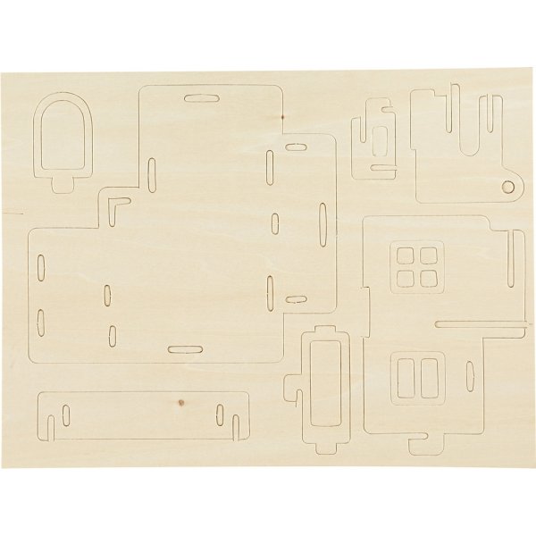 3D Rakennushahmo - Talo parvekkeella