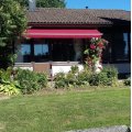 Asiakaskuva Markiisikangas ja koristekangas Toldo Wine red - 160 cm