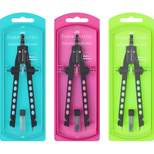 Sopii - Faber-Castell Grip - Quick Set Compass - Neon 23 (5F)