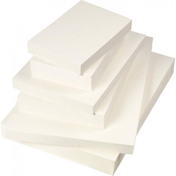 Akvarellipaperi - valkoinen - A3, A4, A5 - 200+300 g - 100 arkkia