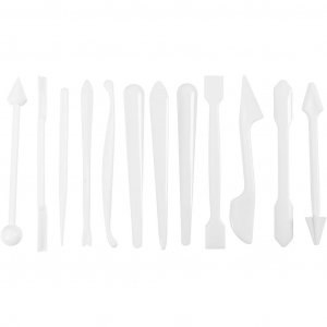 Muovailupuikot 12,7-14,3 cm Valkoinen 12 kpl
