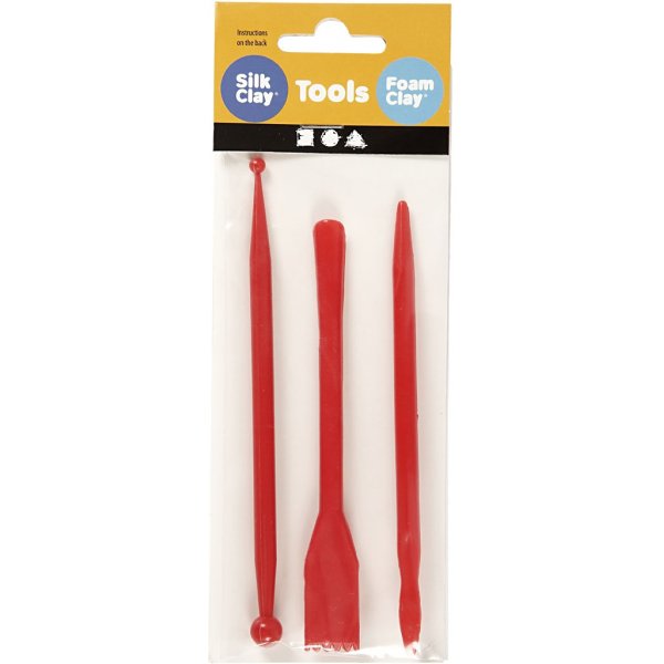 Muotoilutikkuja - punainen - 3 kpl Muotoilutikkuja - punainen - 3 kpl