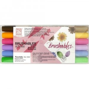 ZIG Brushables 6 sivellinkyn�� - Kirkkaat