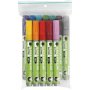 Lasi ja posliini tussit - sekavrit - puoliksi lpinkymtn - 2-4 mm - 12 kpl
