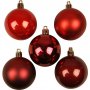 Joulukuusipallot - punainen harmonia - 6 cm - 20 kpl