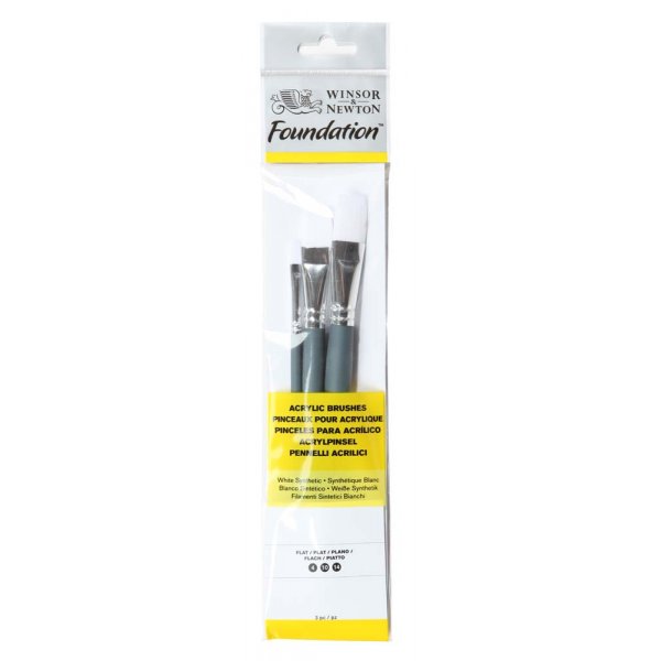 Synteettinen harjasetti W&N Foundation Acrylic - No. 2