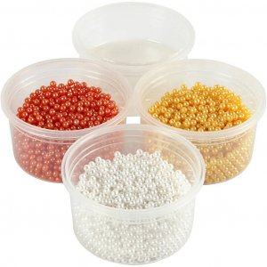 DIY Kit - Pearl Clay - oranssi, keltainen, valkoinen