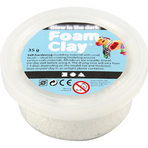 Foam Clay® - hehkuu pimeässä - 35 g Foam Clay® - hehkuu pimeässä - 35 g
