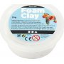 Foam Clay - valkoinen - glitter - 35 g