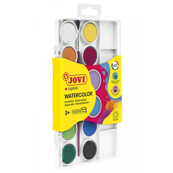 Vesivrisetti - Jovi - Setti, jossa 12 vrikakkua 1 sivellin 1 muovikotelo