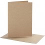 Postikortti kirjekuorella - luonnollinen - 10,5 x 15 cm - 10 kpl