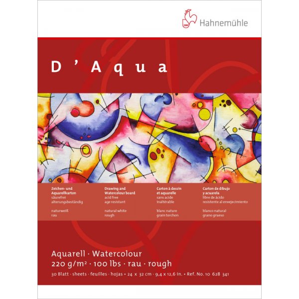 Akvarelliharkko Hahnemhle D'Aqua 220g Karkea