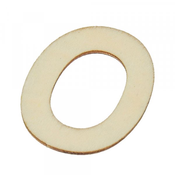 Ksittelemttmt puiset kirjaimet 40x2 mm - O