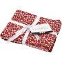 Patchwork kangas - punainen - 4 kpl