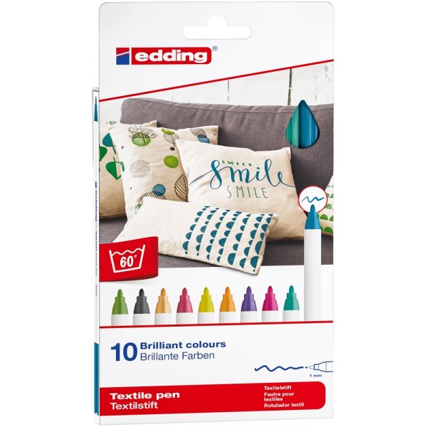 Edding 4600 tekstiili - hauskoja vrej