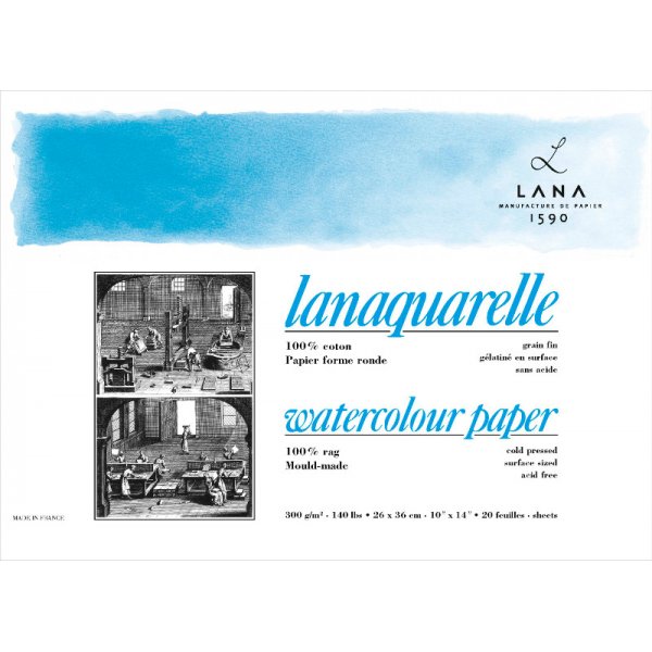 Vesivripala Lana Lanaquarelle 300g Kylmpuristettu Medium Grng