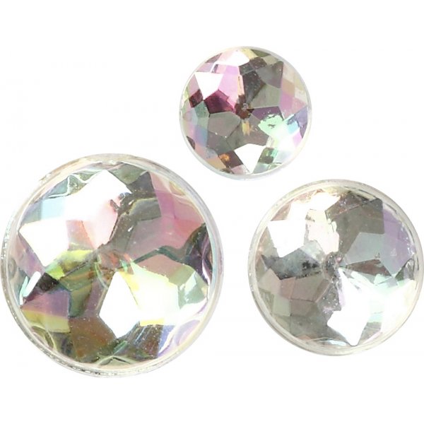 Puolihelmet - kristalli - 40 kpl