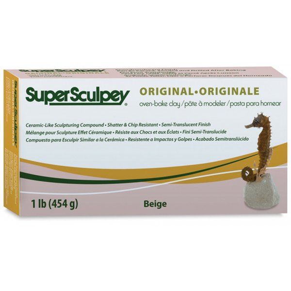 Sculpey Clay Super 450g - Pinkki/beige