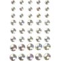 Puolihelmet - kristalli - 40 kpl