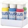 Plus Color Hobby maali - perusvrit - 6 x 60 ml