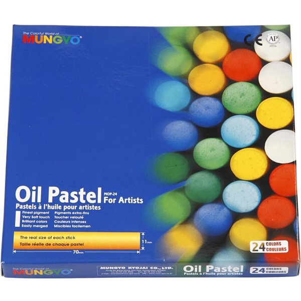 Mungyo Oil pastellit - sekavrit - 24 kpl