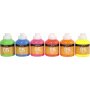 Koulumaali - Akryyli - Neon - neonvrit - 6 x 500 ml