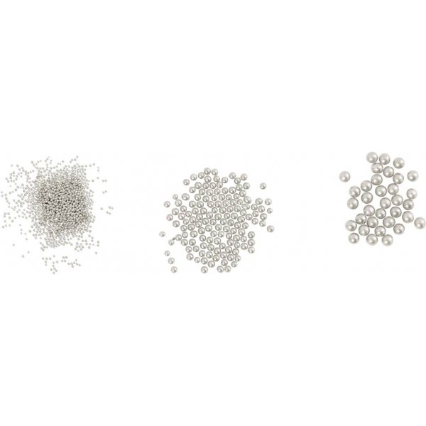 Pienet lasipallot - helmiäinen - 3 x 45 g Pienet lasipallot - helmiäinen - 3 x 45 g