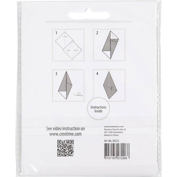 Origami-paperi - kulta - 10 x 10 cm - 20 arkkia