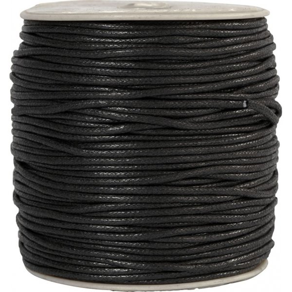 Puuvillanyri - musta - 100 m - 2 mm